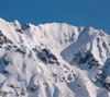 雪の穂高連峰　雪景色のスマフォ壁紙