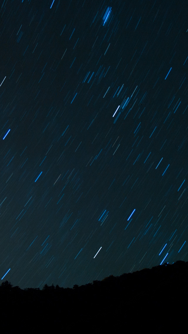 桧枝岐　秋の夜空　星空　スマートフォン壁紙