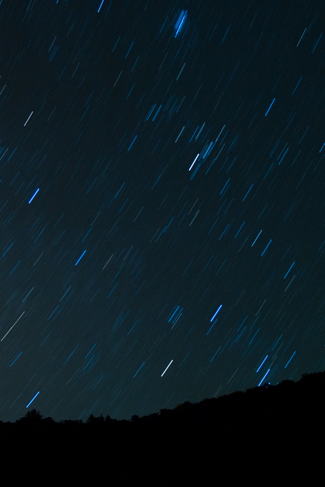 桧枝岐　秋の夜空　星空　スマートフォン壁紙