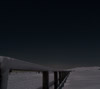 月夜の雪原と北斗七星　月夜の景色のスマホ壁紙