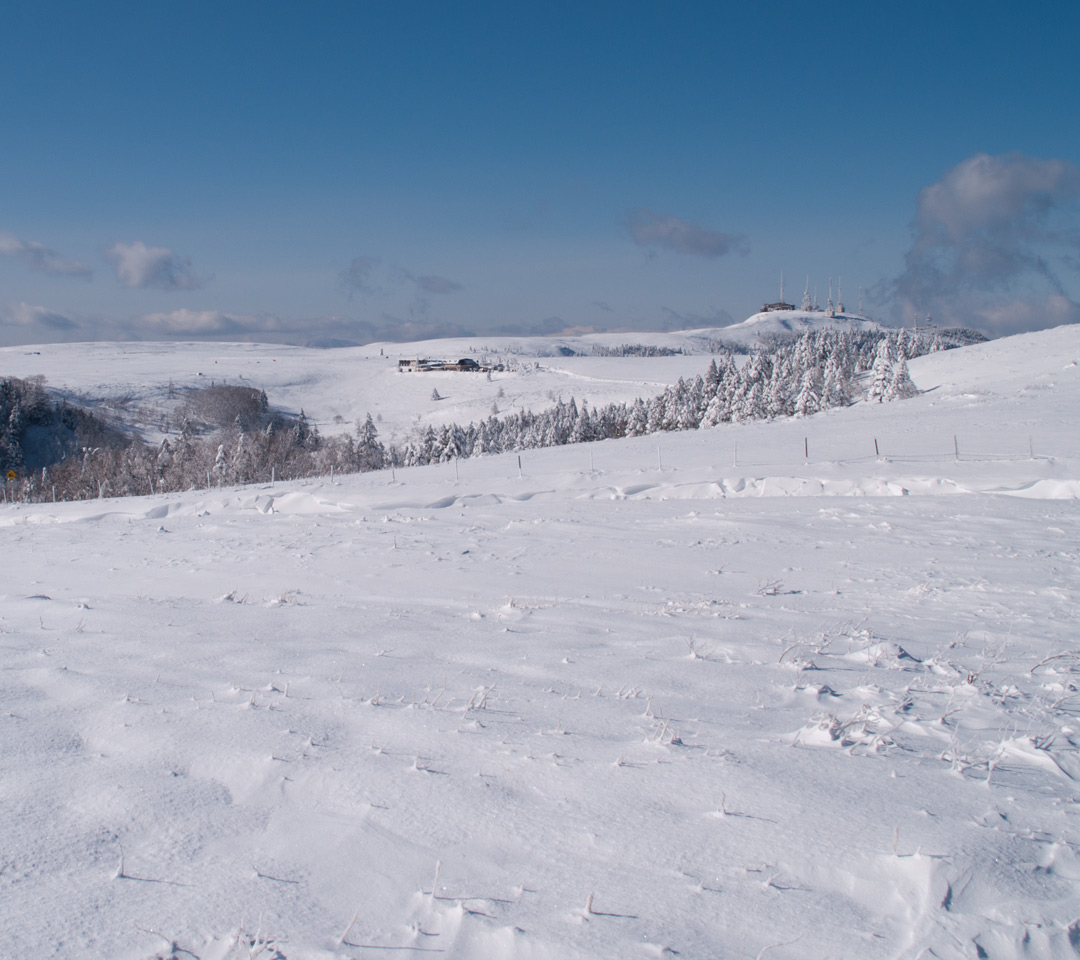 美ヶ原・物見石山より王ヶ頭　雪景色（美ヶ原）　スマートフォン壁紙