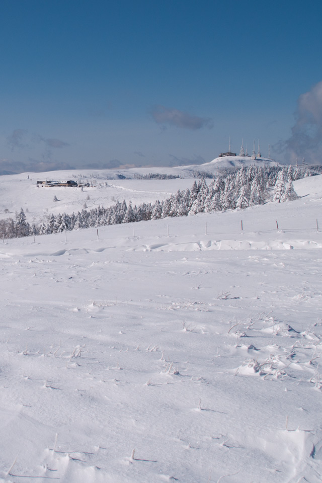 美ヶ原・物見石山より王ヶ頭　雪景色（美ヶ原）　スマートフォン壁紙