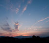 夕焼け雲の空　スマートフォン壁紙