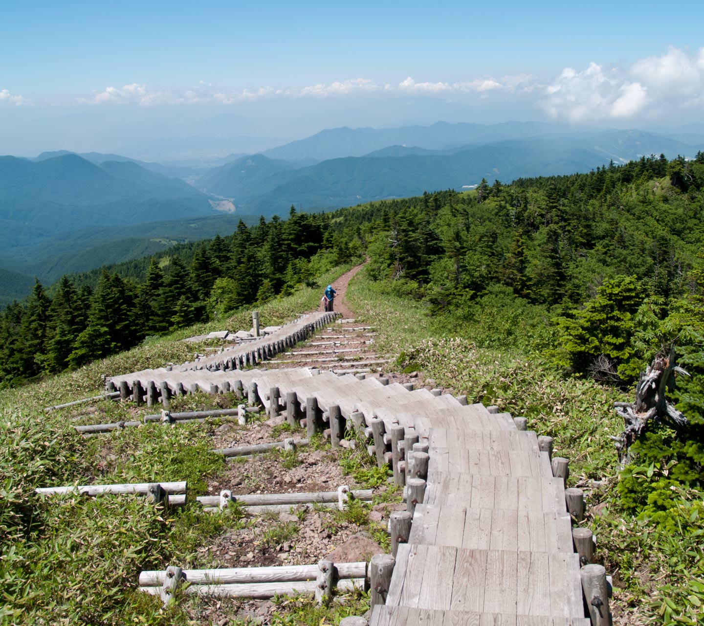 四阿山山頂直下からの景色　山の景色（長野県）　スマートフォン壁紙