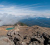 御嶽山からの眺め　二ノ池　山の景色（長野県）のスマートフォン壁紙