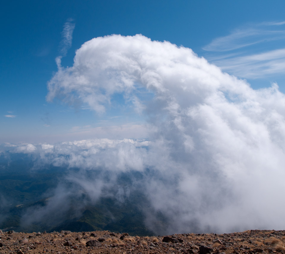 ニワトリ　ユニークな雲　スマートフォン壁紙