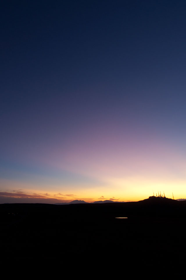 長野県　美ヶ原高原　夕暮れ・夕焼け　スマートフォン壁紙