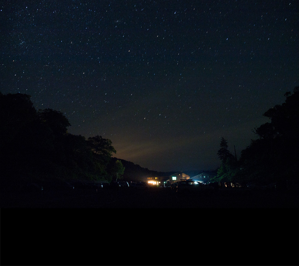 桧枝岐　御池　夏の夜空　星空　スマートフォン壁紙